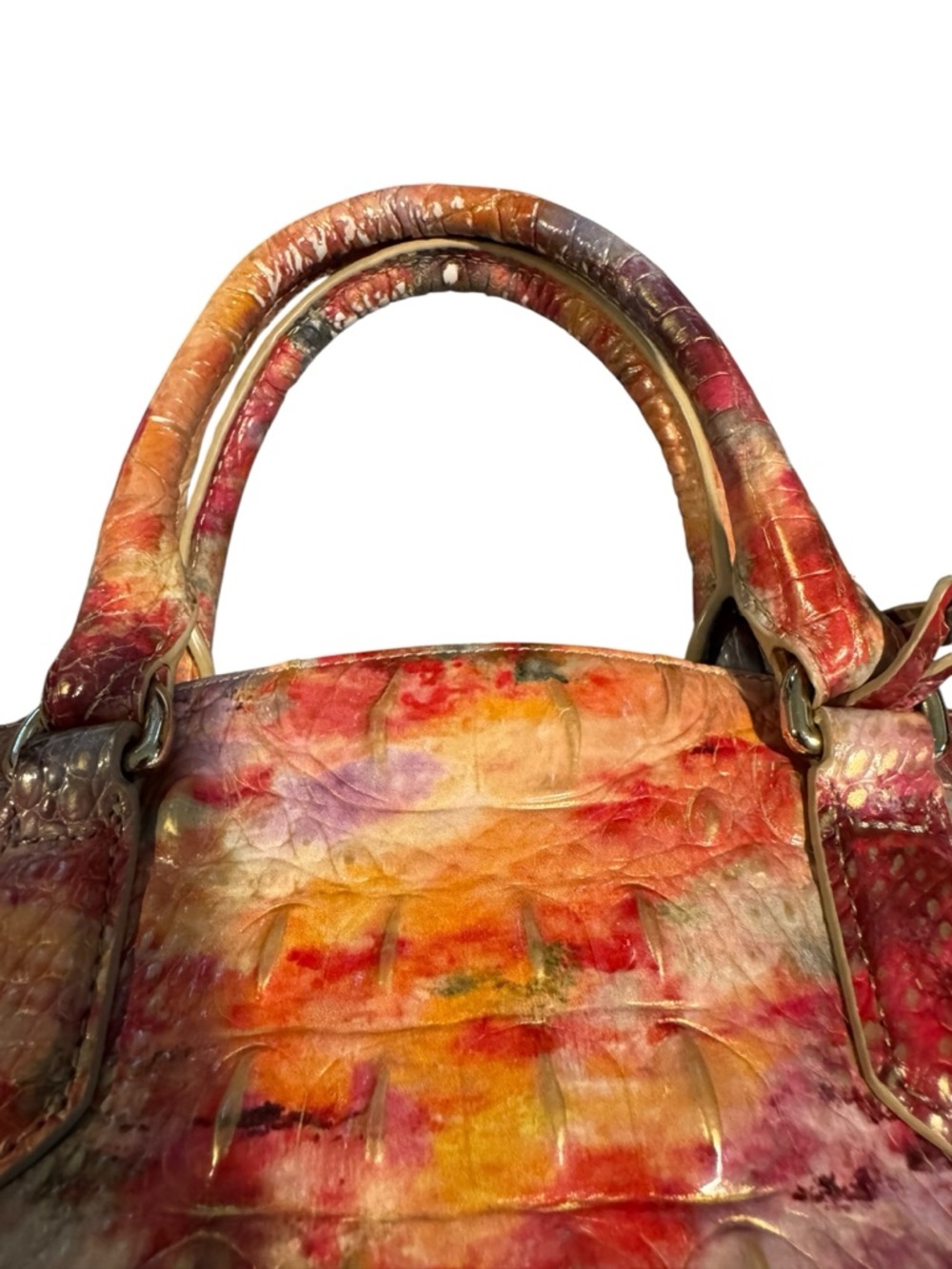 Brahmin Melbourne Duxbury Satchel in Candy - Picture 13 of 14